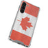 Canada Flag Distressed Galaxy S24 FE Clear Case